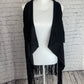 Black Fringe Vest