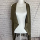 Olive Fringe Vest